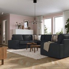 Доставка из Польши ⭐⭐⭐⭐⭐ KIVIK sofa w ksztalcie lit U, 7-osobowa, Tresund antracyt,ИКЕА-69494400, Евро Икеа Калининград