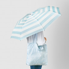 Доставка из Польши ⭐⭐⭐⭐⭐ KNALLA Зонт складной синий/белый,ИКЕА-20544411, Евро Икеа Калининград