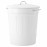 Доставка из Польши KNODD kosz metalowy z pokrywka, bialy, 40 l ИКЕА-60045656, ЕВРОИКЕА Калининград