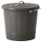 Доставка из Польши KNODD kosz metalowy z pokrywka, szary, 16 l ИКЕА-60312249, ЕВРОИКЕА Калининград