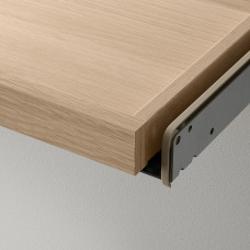 Доставка из Польши ⭐⭐⭐⭐⭐ KOMPLEMENT wysuwana taca z wkladem na buty, dab bejcowany na bialo/jasnoszary, 100x58 cm,ИКЕА-69332078, Евро Икеа Калининград
