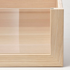 Доставка из Польши ⭐⭐⭐⭐⭐ KOMPLEMENT szuflada ze szklanym frontem, dab bejcowany na bialo, 100x58 cm,ИКЕА-00246714, Евро Икеа Калининград