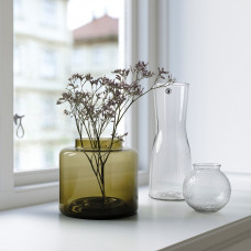 ⭐⭐⭐⭐⭐ KONSTFULL ваза, зелено-коричневый, 16 cm,IKEA-10511963, Евро Икеа Калининград