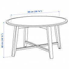 Доставка из Польши ⭐⭐⭐⭐⭐ KRAGSTA stolik kawowy, czarny, 90 cm,ИКЕА-80262253, Евро Икеа Калининград