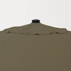 Доставка из Польши ⭐⭐⭐⭐⭐ KUGGO / LINDOJA Зонт с основанием, бежево-зеленый/темно-серый Gryto, 300 cm,ИКЕА-99413544, Евро Икеа Калининград