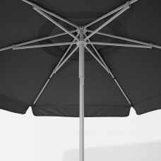 Доставка из Польши ⭐⭐⭐⭐⭐ KUGGO / VARHOLMEN Зонт с основанием, серый темно-серый/Huvon темно-серый, 300 cm,ИКЕА-39413636, Евро Икеа Калининград