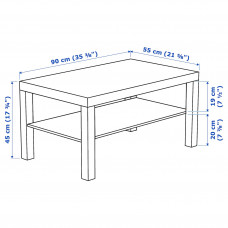 ⭐⭐⭐⭐⭐ LACK Стол кофе, черное и белое, 90x55 cm,IKEA-40104294, Евро Икеа Калининград