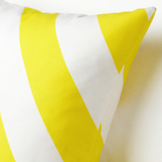 Доставка из Польши ⭐⭐⭐⭐⭐ LAGERMISPEL Чехол на подушку, желтый/белый/в полоску, 50x50 cm,ИКЕА-10554636, Евро Икеа Калининград
