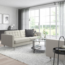 Доставка из Польши ⭐⭐⭐⭐⭐ LANDSKRONA sofa 3-osobowa, Gunnared bezowy/metal,ИКЕА-29435323, Евро Икеа Калининград