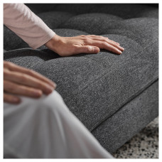 Доставка из Польши ⭐⭐⭐⭐⭐ LANDSKRONA sofa 3-osobowa z szezlongiem, Gunnared ciemnoszary/drewno/czarny,ИКЕА-49444227, Евро Икеа Калининград