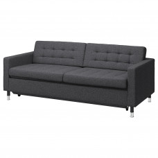 Доставка из Польши ⭐⭐⭐⭐⭐ LANDSKRONA Rozkladana sofa 3-osobowa, Gunnared ciemnoszar/metal,ИКЕА-09491273, Евро Икеа Калининград