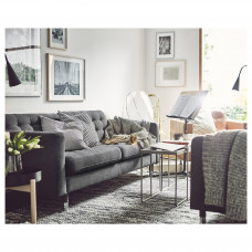 Доставка из Польши ⭐⭐⭐⭐⭐ LANDSKRONA Rozkladana sofa 3-osobowa, Gunnared ciemnoszar/metal,ИКЕА-09491273, Евро Икеа Калининград