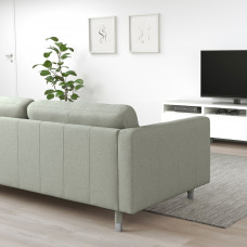 Доставка из Польши ⭐⭐⭐⭐⭐ LANDSKRONA sofa 2-osobowa, Gunnared jasnozielony/metal,ИКЕА-49270284, Евро Икеа Калининград