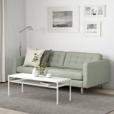 Доставка из Польши ⭐⭐⭐⭐⭐ LANDSKRONA sofa 3-osobowa, Gunnared jasnozielony/metal,ИКЕА-49270321, Евро Икеа Калининград