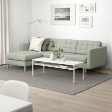 Доставка из Польши ⭐⭐⭐⭐⭐ LANDSKRONA sofa 3-osobowa, z szezlongiem/Gunnared jasnozielony/drewno,ИКЕА-69272687, Евро Икеа Калининград