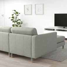 Доставка из Польши ⭐⭐⭐⭐⭐ LANDSKRONA sofa 3-osobowa, z szezlongiem/Gunnared jasnozielony/drewno,ИКЕА-69272687, Евро Икеа Калининград