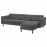 Доставка из Польши LANDSKRONA sofa 4-osobowa z szezlongiem, Gunnared ciemnoszary/drewno/czarny ИКЕА-19444224, ЕВРОИКЕА Калининград