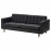 Доставка из Польши LANDSKRONA sofa trzyosobowa, Grann/Bomstad czarny/drewno ИКЕА-59031702, ЕВРОИКЕА Калининград