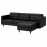 Доставка из Польши LANDSKRONA sofa 3-osobowa, z szezlongiem/Grann/Bomstad czarny/metal ИКЕА-49031873, ЕВРОИКЕА Калининград