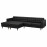 Доставка из Польши LANDSKRONA sofa 4 osobowa z szezlongiem, Grann/Bomstad czarny/drewno ИКЕА-59554277, ЕВРОИКЕА Калининград