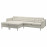 Доставка из Польши LANDSKRONA sofa 4 osobowa z szezlongiem, Gunnared bezowy/metal ИКЕА-69554291, ЕВРОИКЕА Калининград