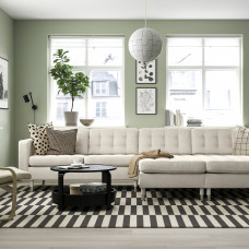 Доставка из Польши ⭐⭐⭐⭐⭐ LANDSKRONA sofa 4 osobowa z szezlongiem, Gunnared bezowy/metal,ИКЕА-69554291, Евро Икеа Калининград