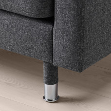 Доставка из Польши ⭐⭐⭐⭐⭐ LANDSKRONA sofa 4 osobowa z szezlongiem, Gunnared ciemnoszar/metal,ИКЕА-39554301, Евро Икеа Калининград
