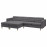 Доставка из Польши LANDSKRONA sofa 4 osobowa z szezlongiem, Gunnared ciemnoszary/drewno ИКЕА-19554302, ЕВРОИКЕА Калининград