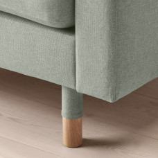 Доставка из Польши ⭐⭐⭐⭐⭐ LANDSKRONA sofa 4 osobowa z szezlongiem, Gunnared jasnozielony/drewno,ИКЕА-79554304, Евро Икеа Калининград