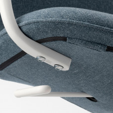 ⭐⭐⭐⭐⭐ LANGFJALL Стул конференция c подлокотник., Гуннаред синий,IKEA-69252769, Евро Икеа Калининград
