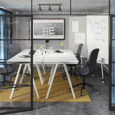⭐⭐⭐⭐⭐ LANGFJALL Стул конференция c подлокотник., Гуннаред темно-серый,IKEA-29178074, Евро Икеа Калининград
