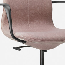 ⭐⭐⭐⭐⭐ LANGFJALL Стул конференция c подлокотник., Гуннаред яркий розовый,IKEA-99261866, Евро Икеа Калининград