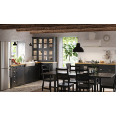 Доставка из Польши ⭐⭐⭐⭐⭐ LERHYTTAN front szuflady, bejcowane na czarno, 60x10 cm,ИКЕА-30356070, Евро Икеа Калининград