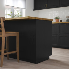 Доставка из Польши ⭐⭐⭐⭐⭐ LERHYTTAN panel maskujacy, bejcowane na czarno, 39x85 cm,ИКЕА-30356046, Евро Икеа Калининград