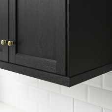 Доставка из Польши ⭐⭐⭐⭐⭐ LERHYTTAN tasma dekoracyjna, profilowana, bejcowane na czarno, 221 cm,ИКЕА-90356091, Евро Икеа Калининград