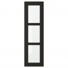Доставка из Польши LERHYTTAN drzwi szklane, bejcowane na czarno, 30x100 cm ИКЕА-80356077, ЕВРОИКЕА Калининград