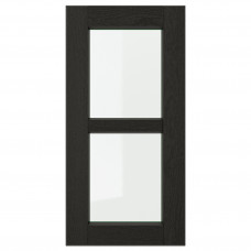 Доставка из Польши LERHYTTAN drzwi szklane, bejcowane na czarno, 30x60 cm ИКЕА-60356078, ЕВРОИКЕА Калининград