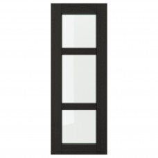 Доставка из Польши LERHYTTAN drzwi szklane, bejcowane na czarno, 30x80 cm ИКЕА-40356079, ЕВРОИКЕА Калининград