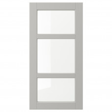 Доставка из Польши ⭐⭐⭐⭐⭐ LERHYTTAN drzwi szklane, jasnoszary, 40x80 cm,ИКЕА-50461517, Евро Икеа Калининград