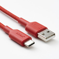 Доставка из Польши ⭐⭐⭐⭐⭐ LILLHULT USB-A на USB-C, красный, 1.5 m,ИКЕА-80528494, Евро Икеа Калининград