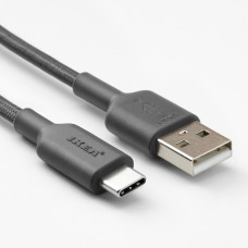 Доставка из Польши ⭐⭐⭐⭐⭐ LILLHULT USB-A на USB-C, темно-серый, 1.5 m,ИКЕА-70527602, Евро Икеа Калининград