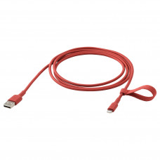 Доставка из Польши LILLHULT USB-A на молнию, красный, 1.5 m ИКЕА-30528496, ЕВРОИКЕА Калининград
