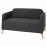 Доставка из Польши LINANAS sofa 2-osobowa, Vissle ciemnoszary ИКЕА-80503375, ЕВРОИКЕА Калининград