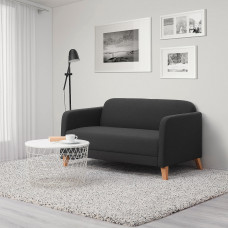 Доставка из Польши ⭐⭐⭐⭐⭐ LINANAS sofa 2-osobowa, Vissle ciemnoszary,ИКЕА-80503375, Евро Икеа Калининград