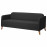 Доставка из Польши LINANAS sofa 3-osobowa, Vissle ciemnoszary ИКЕА-20512245, ЕВРОИКЕА Калининград