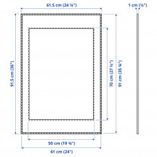 Доставка из Польши ⭐⭐⭐⭐⭐ LOMVIKEN ramka, czarny, 61x91 cm,ИКЕА-30286770, Евро Икеа Калининград