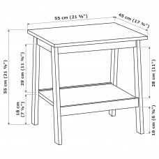 Доставка из Польши ⭐⭐⭐⭐⭐ LUNNARP stolik, bialy, 55x45 cm,ИКЕА-70399020, Евро Икеа Калининград