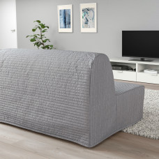 Доставка из Польши ⭐⭐⭐⭐⭐ LYCKSELE HAVET sofa 2-osobowa rozkladana, Knisa jasnoszary,ИКЕА-19387030, Евро Икеа Калининград