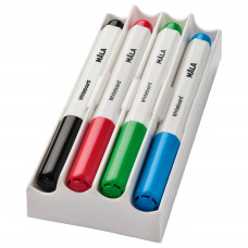 ⭐⭐⭐⭐⭐ MALA Маркеры для белых досок с белой ручкой/губкой, разные цвета - ИКЕА IKEA-50456592, Евро Икеа Калининград