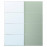 Доставка из Польши MEHAMN/AULI Drzwi przesuwne, aluminium 2str/jasnozielony lustro, 200x236 cm ИКЕА-39552199, ЕВРОИКЕА Калининград